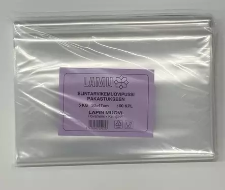 Lapin Muovi elintarvikepussi 5kg 0,05mm - Jätesäkit ja pussit - K52050 - 1