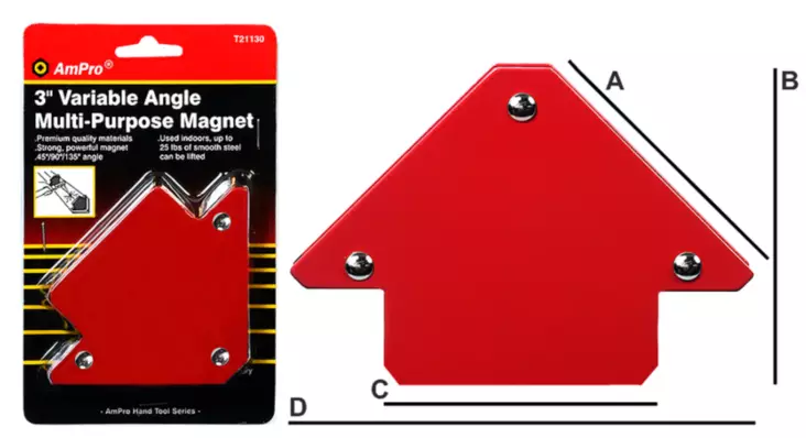 AMPRO MAGNEETTIKULMA 75mm - Erikoistyökalut - T21130 - 1