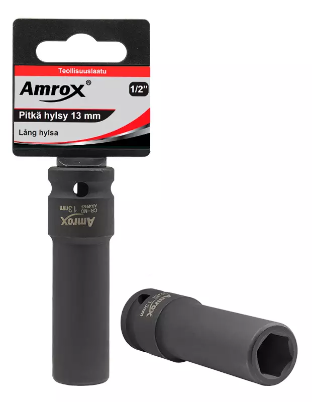 Amrox voimahylsy 1/2" pitkä - 1/2" voimahylsysarjat- ja osat - AX4960 - 1