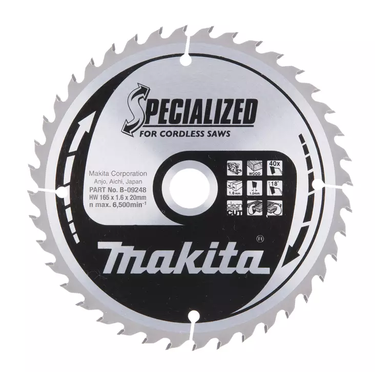 Makita sirkkelinterä 165mm Z-24 - Sähkötyökalujen tarvikkeet - B-32910 - 1