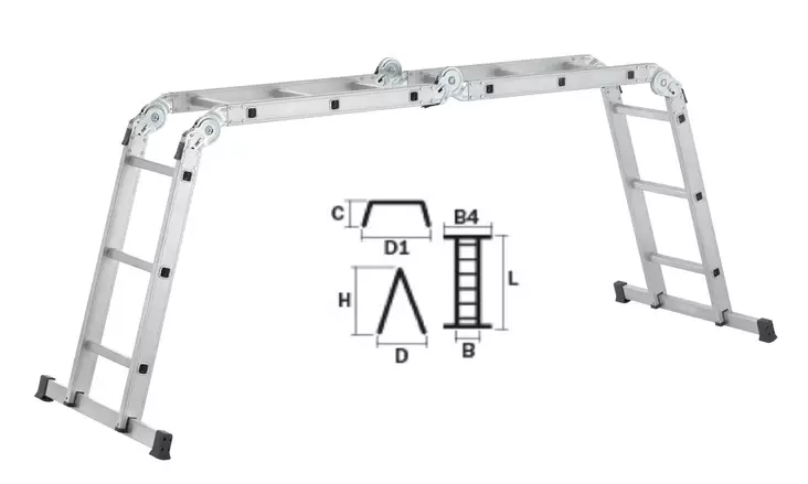 Wibe niveltikas 3.3m - Rakennustelineet - 802210 - 1
