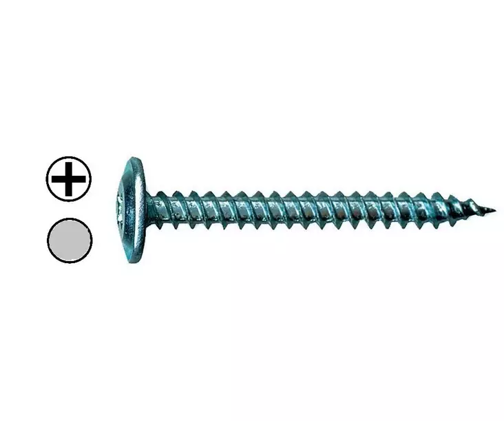 Ohutlevyruuvi KFR vaaleanharmaa - Peltiruuvit piikkipää - KFR13RR21 - 2