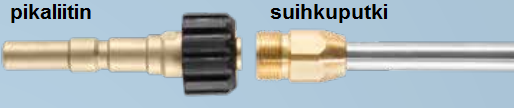 Kränzle pikaliitinadapteri suihkuputkelle - Painepesuritarvikkeet - K12441 - 1