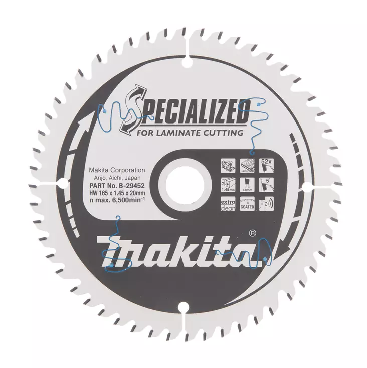 Makita sirkkelinterä 165mm Z-52 - Sähkötyökalujen tarvikkeet - B-33831 - 1