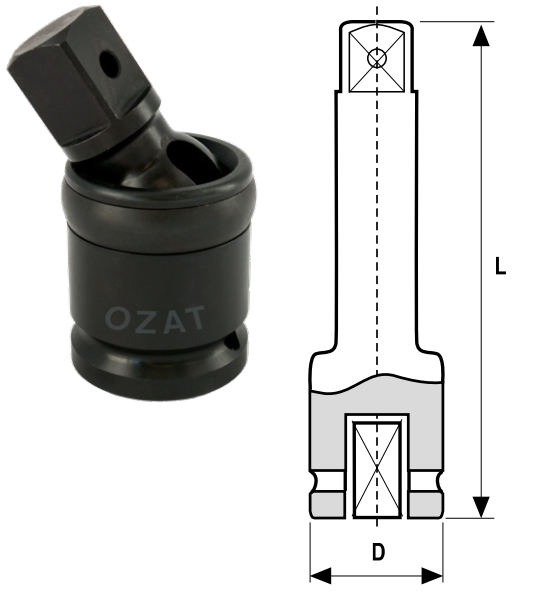 Ozat nivel voimahylsyyn 3/8" - 3/8" hylsysarjat- ja osat - 11201 - 1