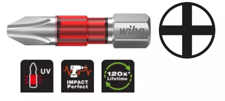 Wiha Maxxtor ruuvauskärki PH3 - Bits-kärjet - 42101 - 1