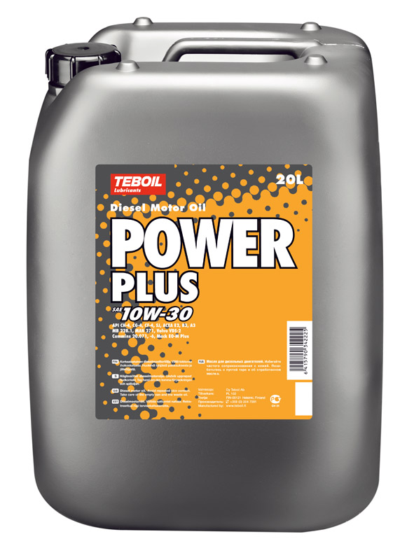 Teboil moottoriöljy Power Plus SAE 10W-30 - Moottoriöljyt - 034222 - 1