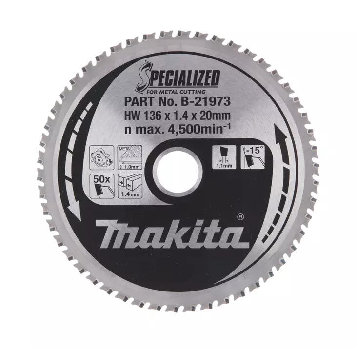 Makita sirkkelinterä 136mm - Sähkötyökalujen tarvikkeet - B-33641 - 1