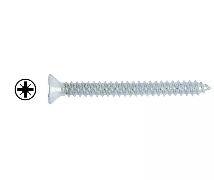 Peltiruuvi uppokanta din7982 - Peltiruuvit piikkipää - PRU2913 - 1