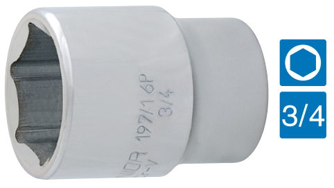 3/4=E2=80=9D HYLSY 197/1, 6-K - 3/4" hylsysarjat- ja osat - 602733 - 1