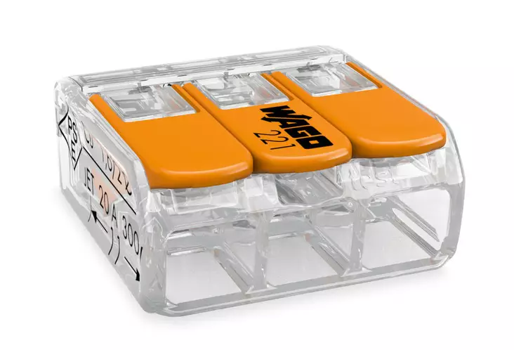 Wago rasialiitin 221 - Sähköliittimet - 221-413-192203 - 1