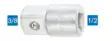 1/2=E2=80=9D ADAPTERI 190.7/2 - 1/2" hylsysarjat- ja osat - 603334 - 1