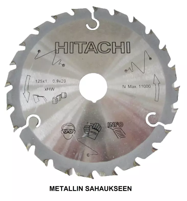 Hikoki sirkkelinterä 125mm x 1.0mm - Sirkkelinterät - 4100034 - 1