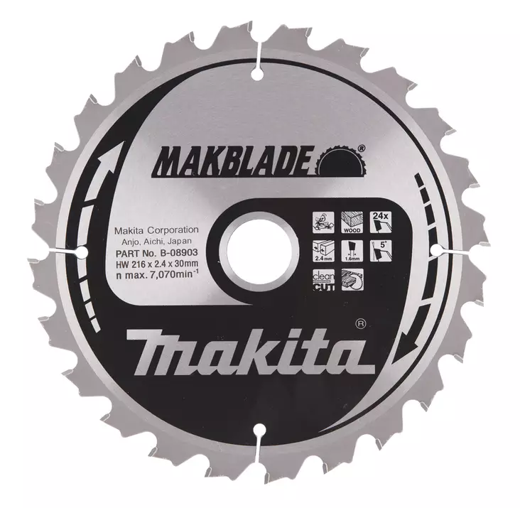 Makita sirkkelinterä 216mm Z-24 - Sähkötyökalujen tarvikkeet - B-32714 - 1