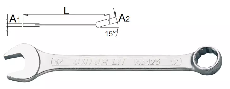 Unior kiintoavain lyhyt - Milliset kiintolenkit -ja sarjat - 600414 - 1