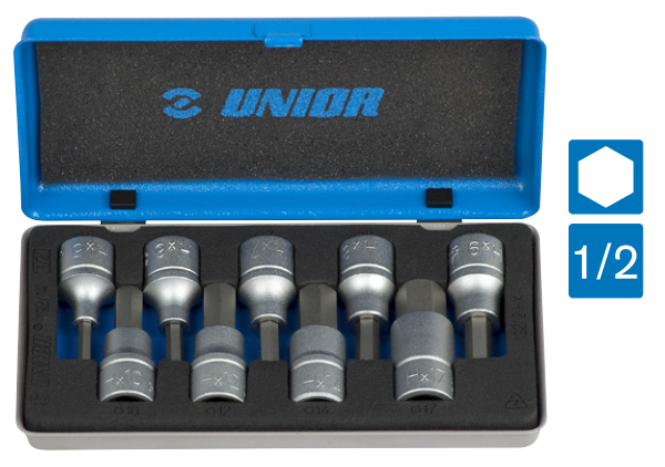 1/2=E2=80=9D HEX HYLSYSARJA 192/14 9-OS - 1/2" hylsysarjat- ja osat - 607064 - 1