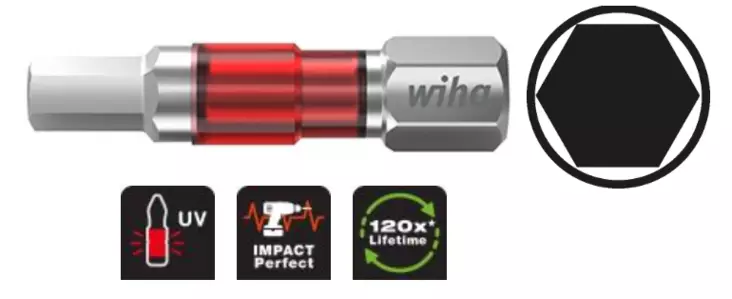 Wiha Maxxtor ruuvauskärki 6-kolo - Bits-kärjet - 42104 - 1