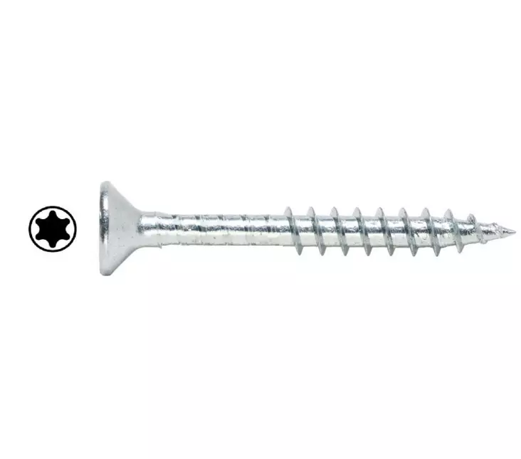 YLEISRUUVI UPPO TORX A4 4X60 osak. - Yleisruuvit (puuruuvit ) - YU460TA4 - 1