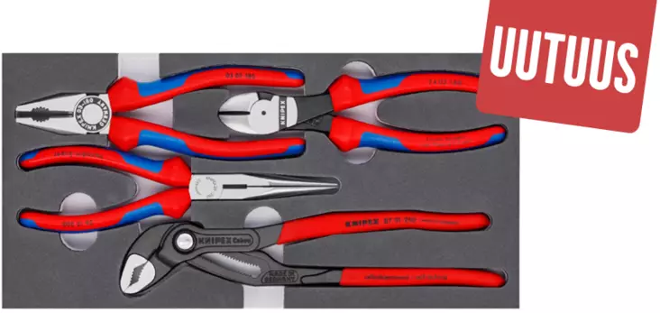 PIHTISARJA FOAMISSA, 4-OS. - Työkalusarjat - 002001V15 - 1