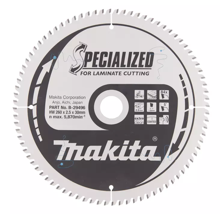 Makita sirkkelinterä 260mm Z-84 - Sähkötyökalujen tarvikkeet - B-33875 - 1