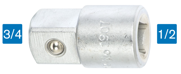 Unior hylsyadapteri 1/2" - 3/4" - 1/2" hylsysarjat- ja osat - 607975 - 1