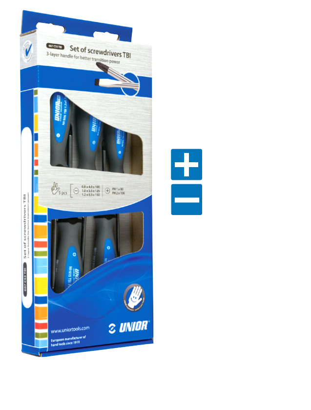 Unior ruuvimeisselisarja - taltta - PH - Meisselit ja sarjat - 611985 - 1