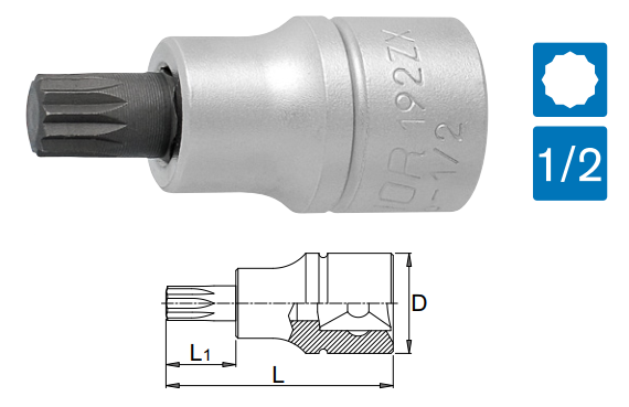 1/2=E2=80=9D ZX HYLSY 192/2ZX - 1/2" hylsysarjat- ja osat - 612165 - 1