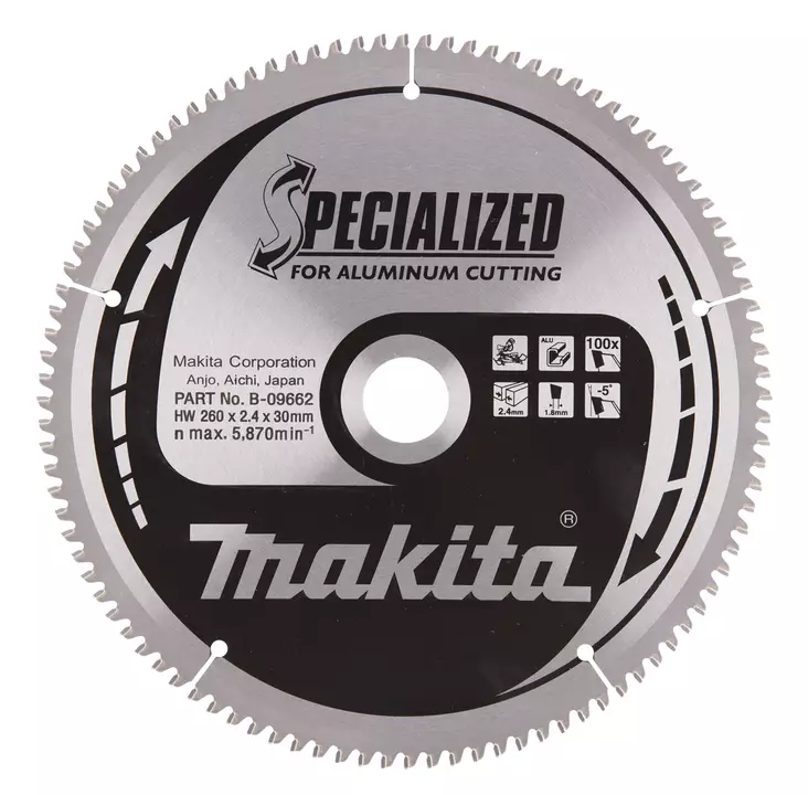 Makita sirkkelinterä 260mm Z-100 - Sähkötyökalujen tarvikkeet - B-33336 - 1