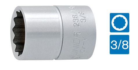 3/8=E2=80=9D HYLSY 238/1, 12-KULMAINEN - 3/8" hylsysarjat- ja osat - 616906 - 1