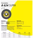 Klingspor hiomalaikka teräkselle A624 Supra  - Katkaisu -ja hiomalaikat - 701967 - 2