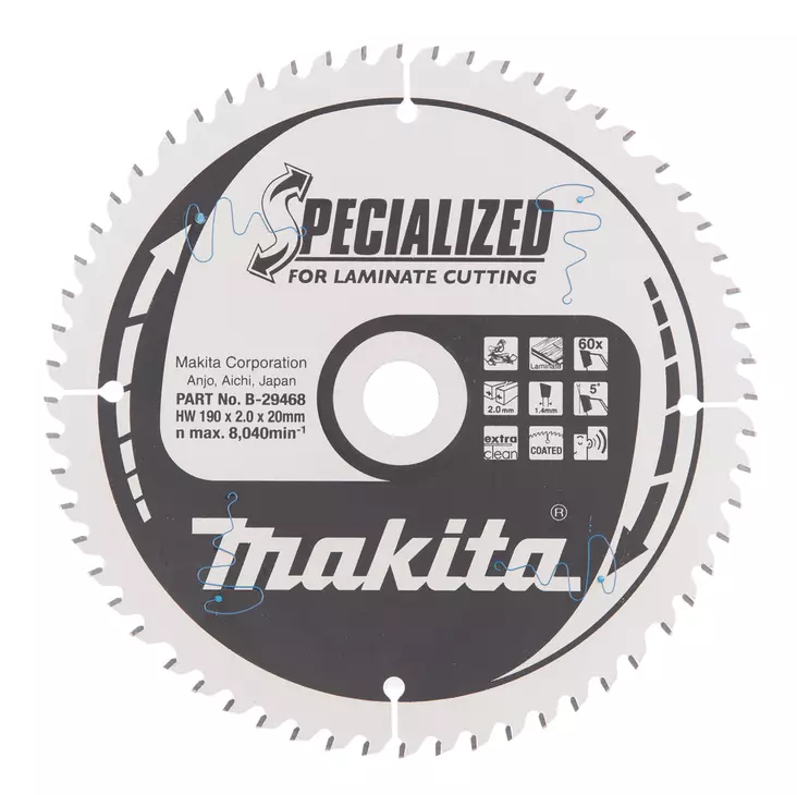 Makita sirkkelinterä 190mm Z-60 - Sähkötyökalujen tarvikkeet - B-33847 - 1