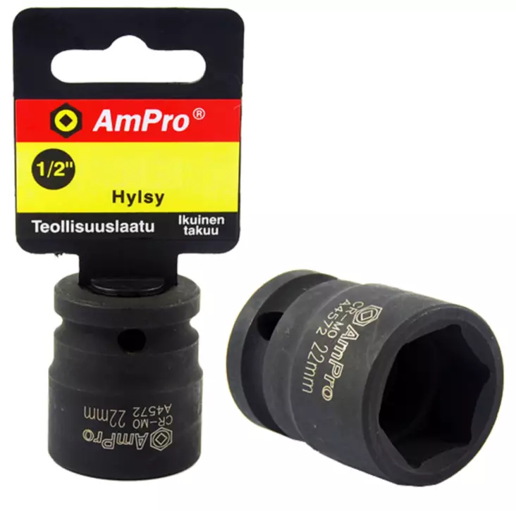 AMPRO VOIMAHYLSY 1/2 - 1/2" voimahylsysarjat- ja osat - A4558 - 1