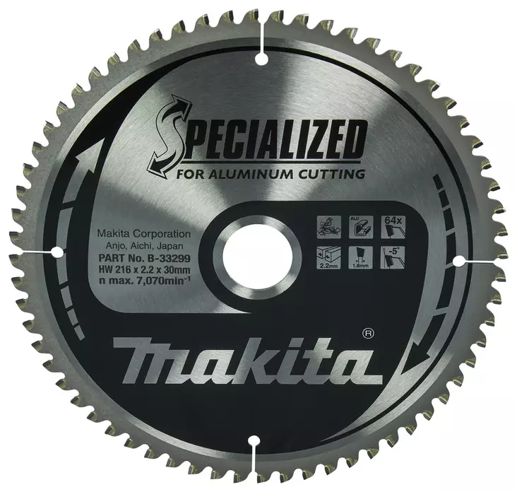 Makita sirkkelinterä 216mm Z-64 - Sähkötyökalujen tarvikkeet - B-33299 - 1
