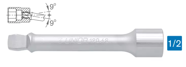1/2=E2=80=9D JATKOVARSI 190.4/1S, PALLOP=C3=84=C3=84 - 1/2" hylsysarjat- ja osat - 610909 - 1