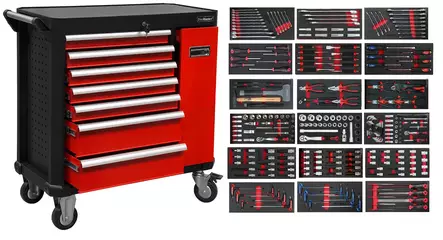 Ampro/Promaster työkaluvaunu sivulaatikolla - Työkalupakit, -vaunut ja -sarjat - VAUNUMOD - 1