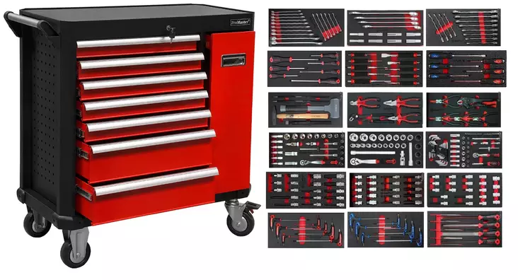 Ampro/Promaster työkaluvaunu sivulaatikolla - Työkalupakit, -vaunut ja -sarjat - VAUNUMOD - 1