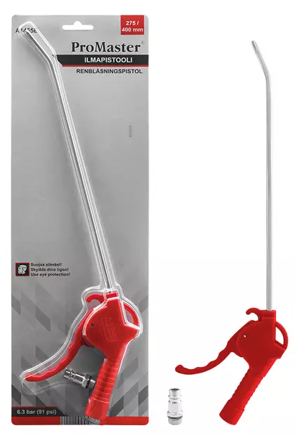 Promaster pitkä ilmapistooli 275mm/400mm - Paineilmatyökalutarvikkeet - A1455E - 2
