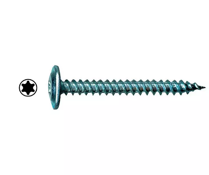 KFR litteäkantaruuvi sähkösinkitty TORX - Peltiruuvit piikkipää - KFR13T - 1