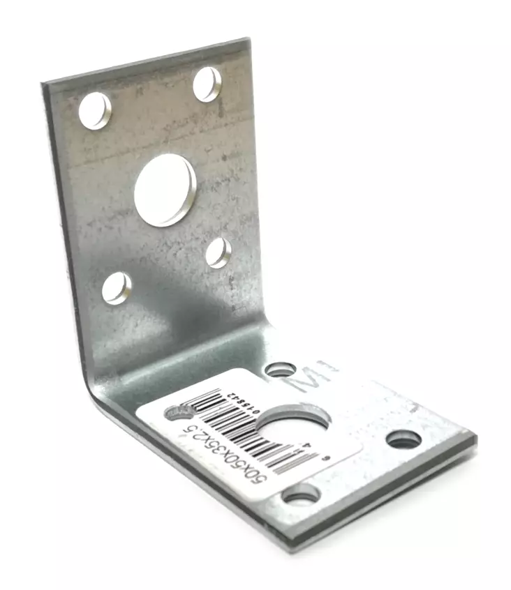 Kulmalevy 50x50x35 ruotumaton - Rakennuskulmalevyt - 505035RST - 1