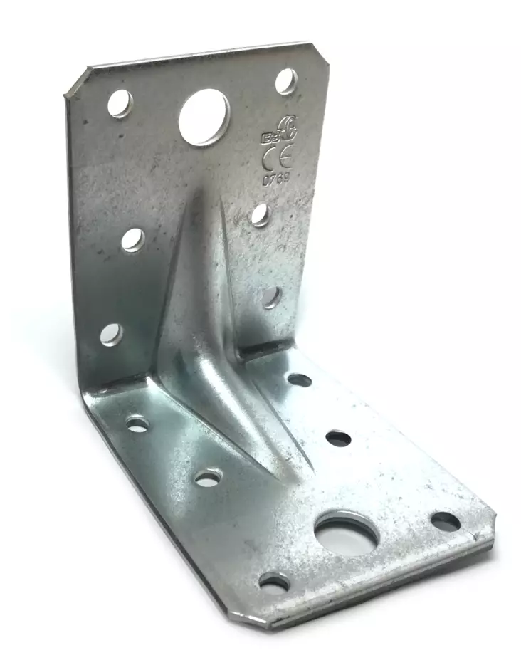 Kulmalevy 70x70x55 ruostumaton - Rakennuskulmalevyt - 707055VRST - 1