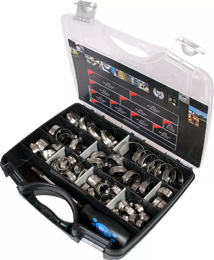 Klemmari / Johdinsidelajitelma - Putkenkiinnittimet ja klemmarit - ABS-SET - 1